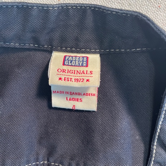 Faded Glory 80's Vintage Black Jean Jacket - Picture 3 of 6